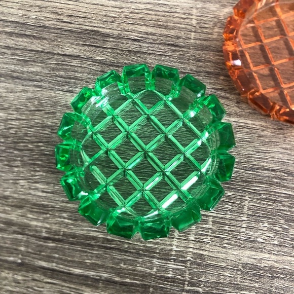 Vtg Depression Glass Coasters - Picture 5 of 11